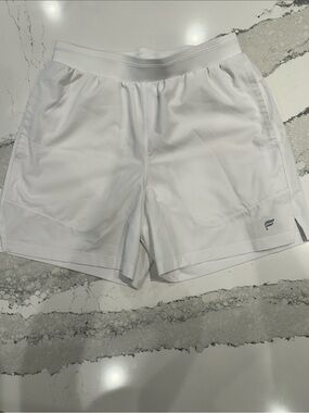 Fabletics S Performance Men's Athletic Shorts - White